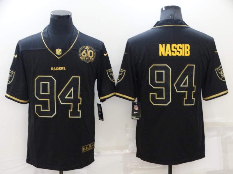 Men's Las Vegas Raiders Carl Nassib #94 Black Jersey